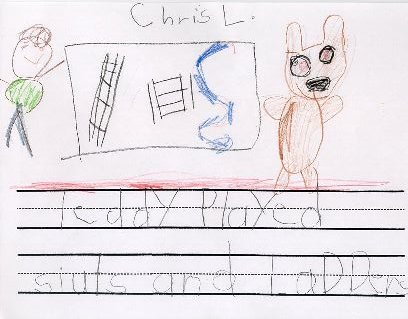 Teddy played Shoots and Ladders.